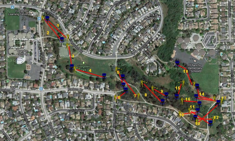 Course Info Evergreen Disc Golf Course